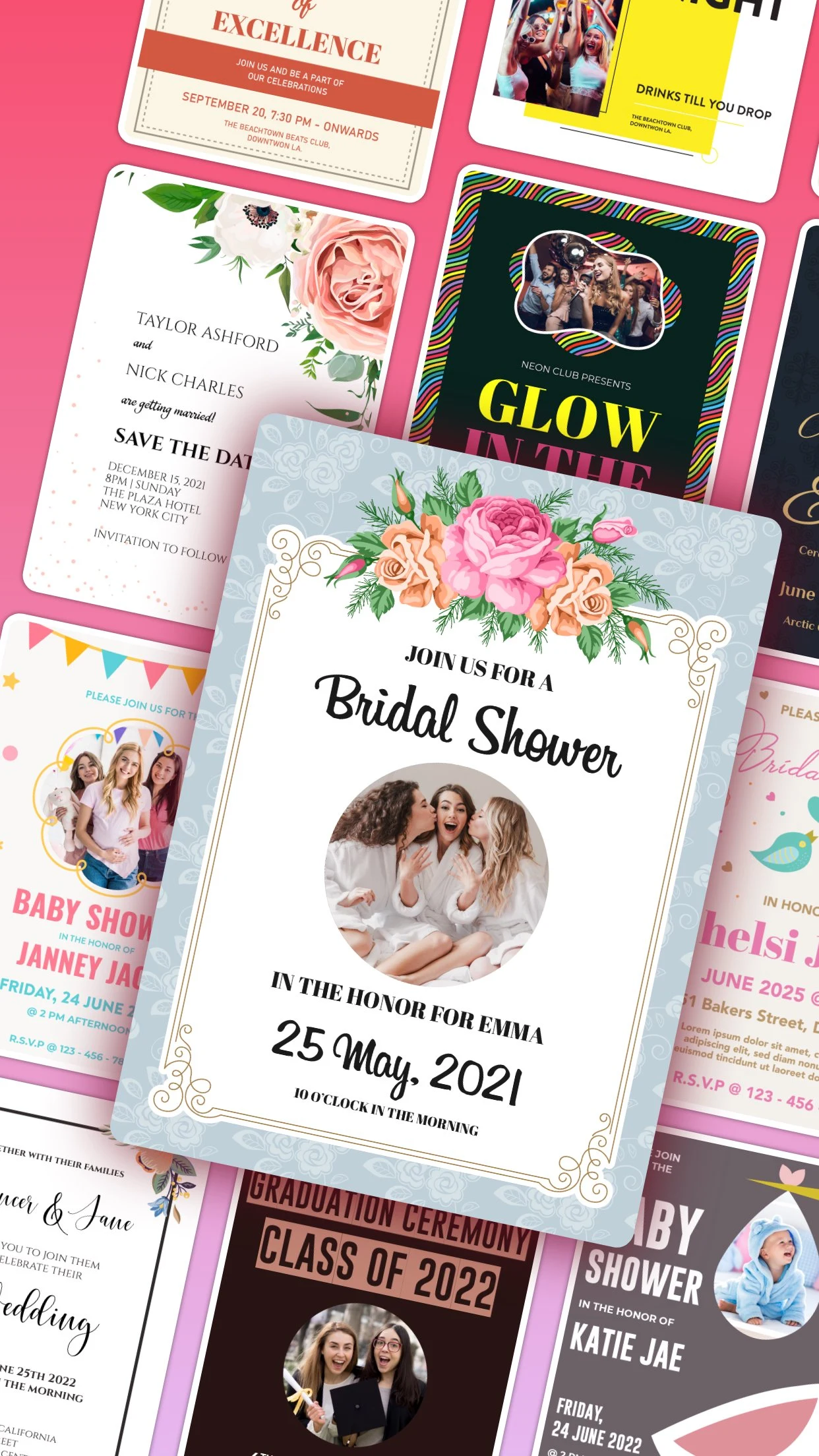 Invitation maker & Card Design screenshot